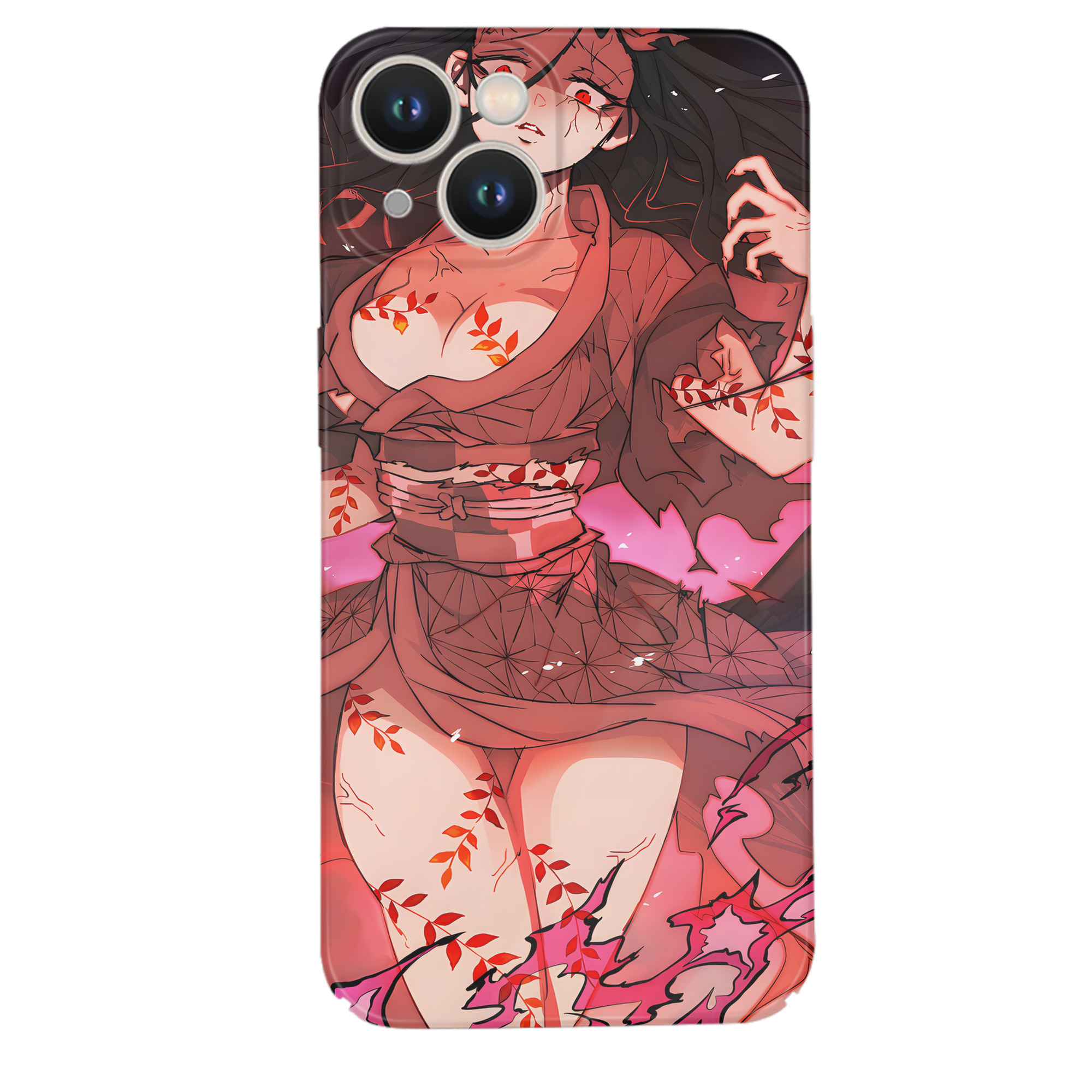 （画像用） 鬼滅の刃（きめつのやいば）竈門 禰󠄀豆子／かまど ねずこ Kamado Nezuko 【iPhone 14シリーズ対応】ハードケース